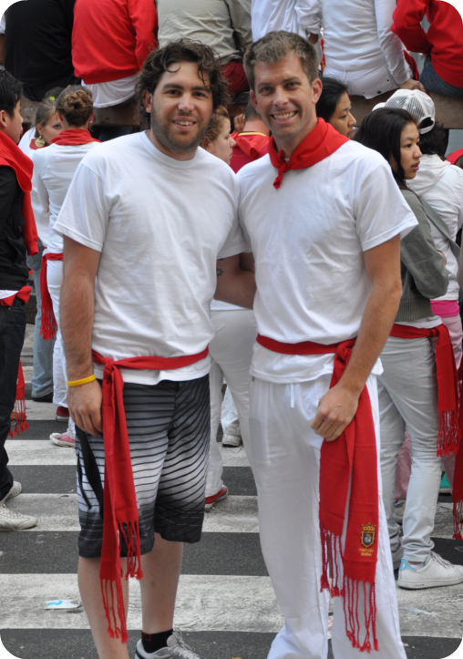 Running with the bulls in Pamplona