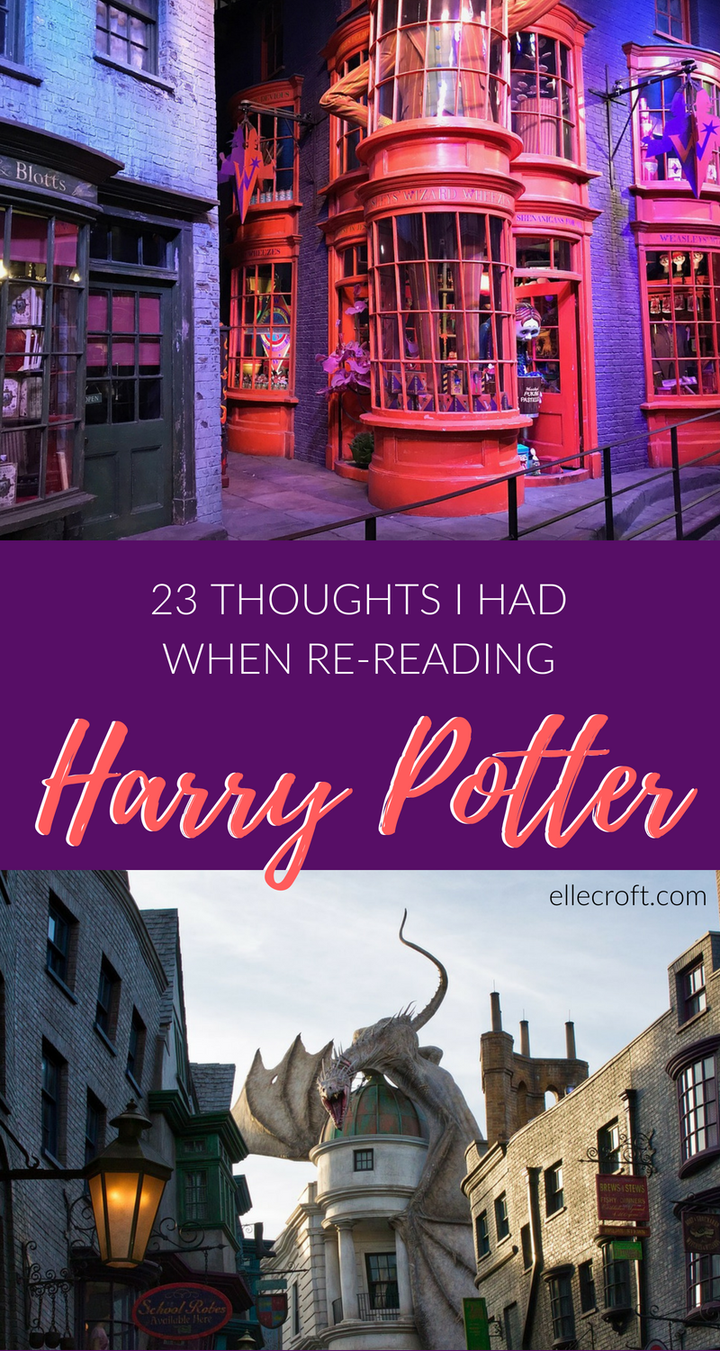 23 Thoughts I Had While Reading the Harry Potter Series Again