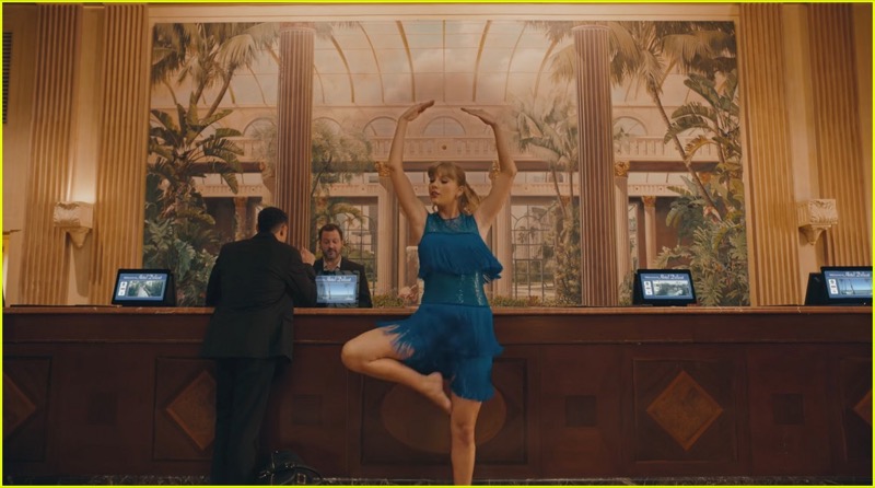 Taylor Swift films the video for Delicate at the Millennium Biltmore Los Angeles
