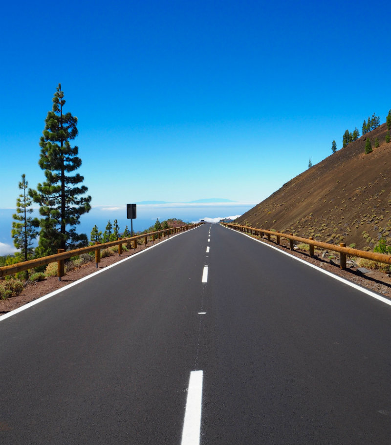 Thoughts I Had in Tenerife - road to the clouds in Teide National Park