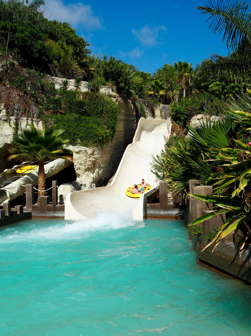 Thoughts I Had in Tenerife - water slide at Siam Park waterpark