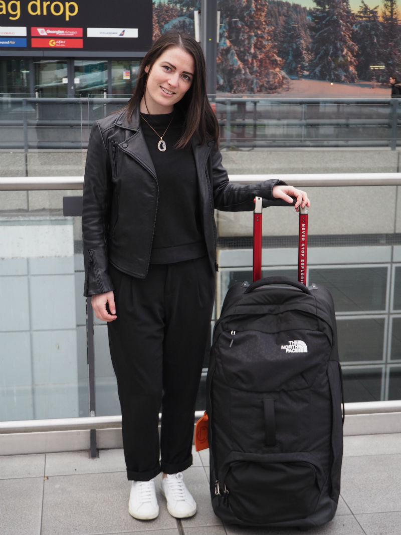 north face travel suitcase