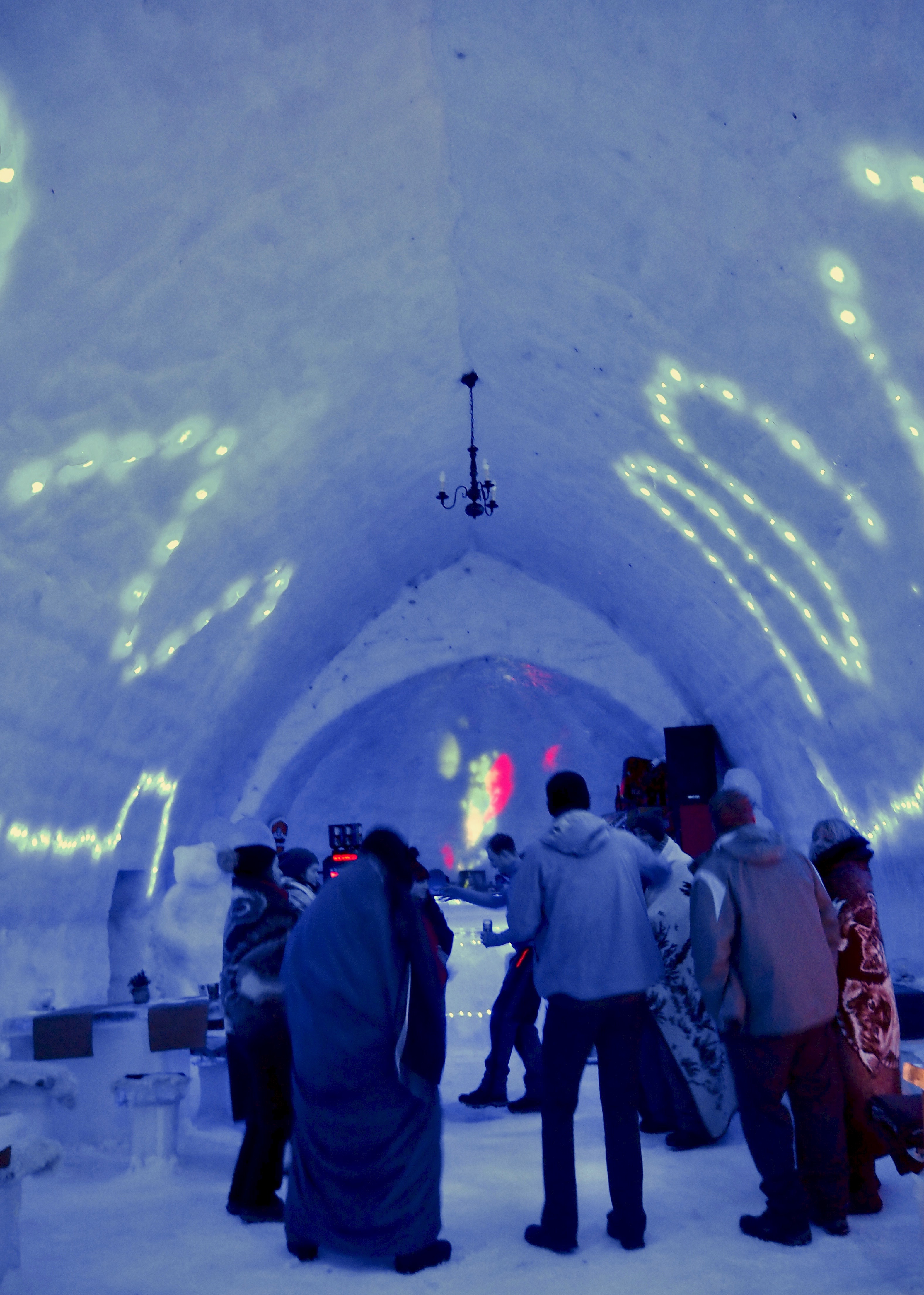 After dinner dancing in blankets - What is Sleeping in an Ice Hotel Really Like?